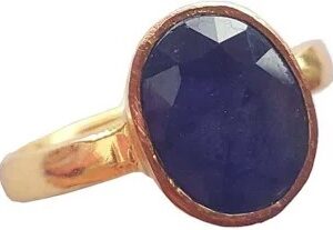 Blue Sapphire Neelam Carat Ring For Men