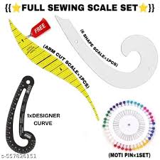 Sewing 3 Pattern Curve For Tailoring With Moti Pin Set Of 4