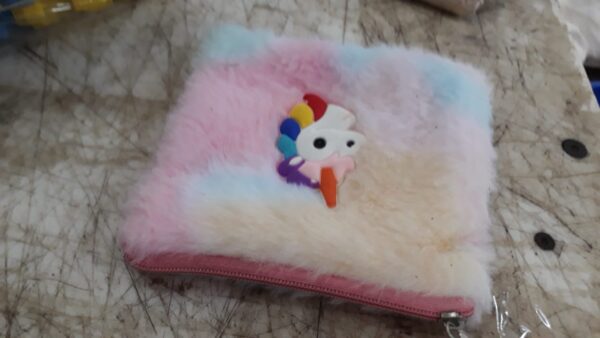Unicorn Soft Fur Coin Pouch Coin Purse For Girls Mini Pouch For Money