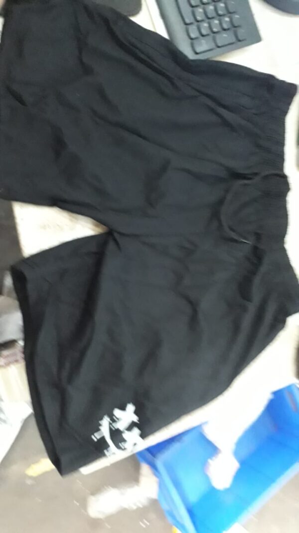 Men Cotton Solid Bermuda Shorts Black Color Size L