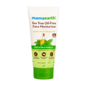 Mamaearth Tea Tree Oil Free Moisturizer For Face For Oily Skin 80Gm