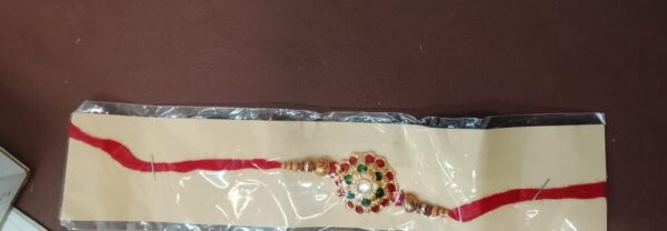 Multicolour Designer Stone Rakhi