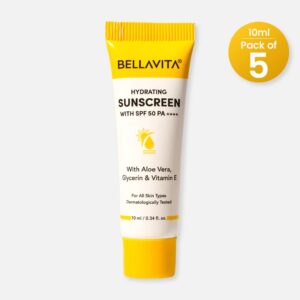 Bellavita Hydrating Sunscreen With Spf 50 With Aloevera 10 Ml
