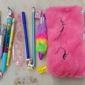 Cute Toys Stationery Combo Pencil Pen Rubber Shopner More Items