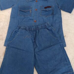 Jeans Shirt Knicker Set For Boys Girls Colour Blue Size 5 To 7 Yrs