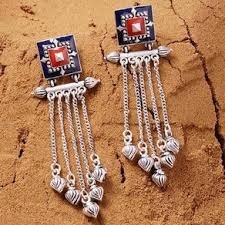Silver Plated Light Weight Long Jhumki Earrings For Women