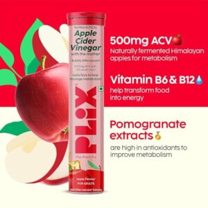 The Plant Fix Apple Cider Vinegar Effervescent Tablet With Mother 15 Tablets