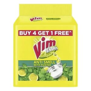 Vim Pudina Fresh Dishwash Bar Set 5 X 190 Gm