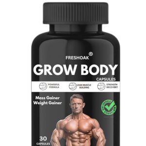 Fresh Oak Grow Body Mass Gainer Capsules For Men 30 Capsules