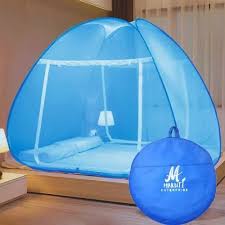 Double Bed Mosquito Net Blue Colour