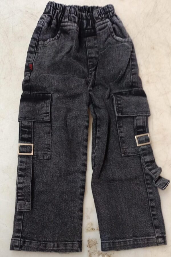 Cargo Pant And Jeans For Boys Girls Colour Black Size 24