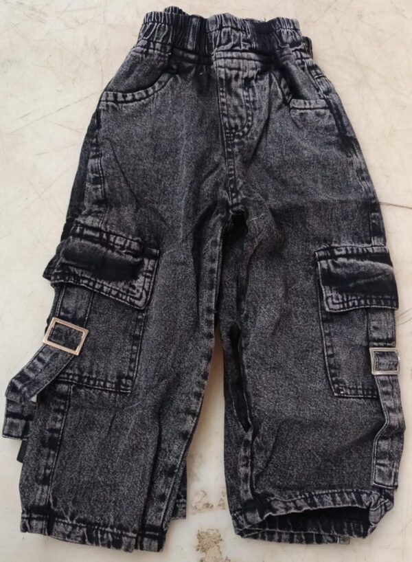 Cargo Pant And Jeans For Boys Girls Colour Black Size 18 Pack Of 2