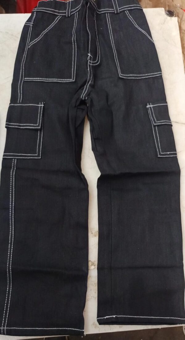 Cargo Pant And Jeans For Boys Colour Black Size 28