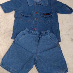 Jeans Shirt Pant For Boys Girls Colour Sky Blue Size 3 To 4 Yrs