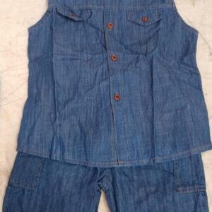 Sleeveless Top Pant For Boys Girls Colour Blue Size 2 To 3 Yrs Pack Of 2
