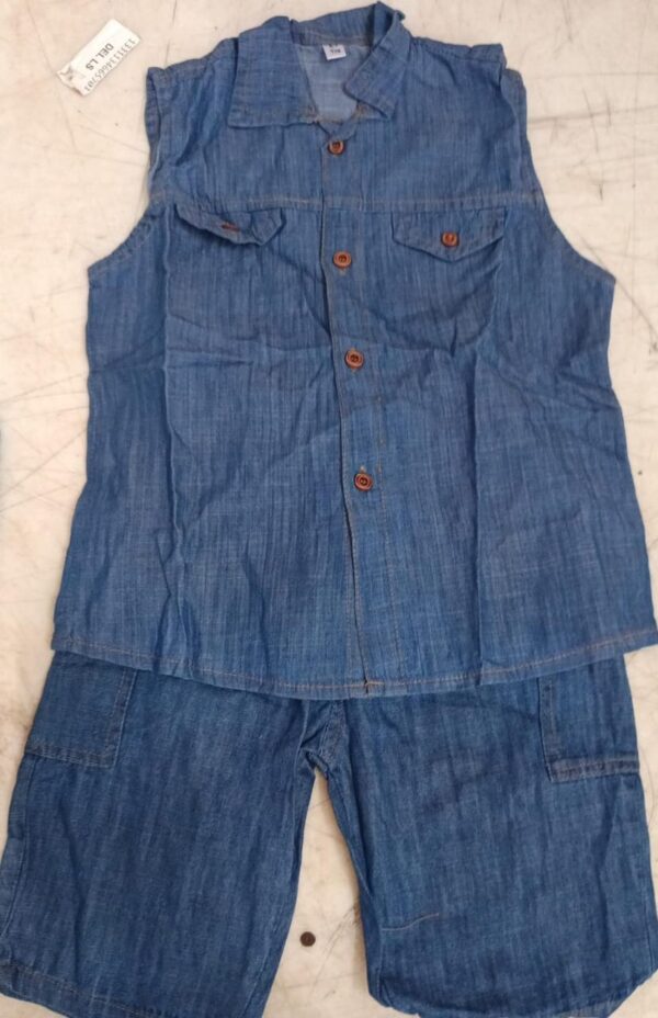 Sleeveless Top Pant For Boys Girls Colour Blue Size 2 To 3 Yrs Pack Of 2