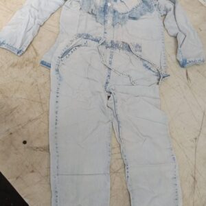Lightweight Fabric Jeans Top Pant For Boys Girls Colour White Size 5 To 6 Yrs