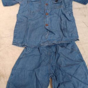 Jeans Shirt Knicker Set For Boy Girls Colour Blue Size 5 To 6 Yrs