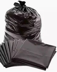 Black 32 X 42 Inch Garbage Bag Approx 45 Pcs