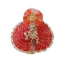 Red Color Laddu Gopal Clothes With Pagdi Size 1