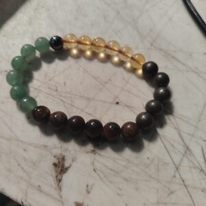 Natural Good Luck Fortune Healing Crystal Beaded Bracelet