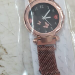 Rose Gold Magnetic Chain Magnet Strap Mash Watch Women