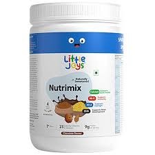 Little Joys Nutrimix Nutrition Powder Health Drink 9Gm Protein For Kids Chocolate Flavour 350Gm