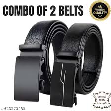 Mens Trendy Premium Combo Of 2 Belts