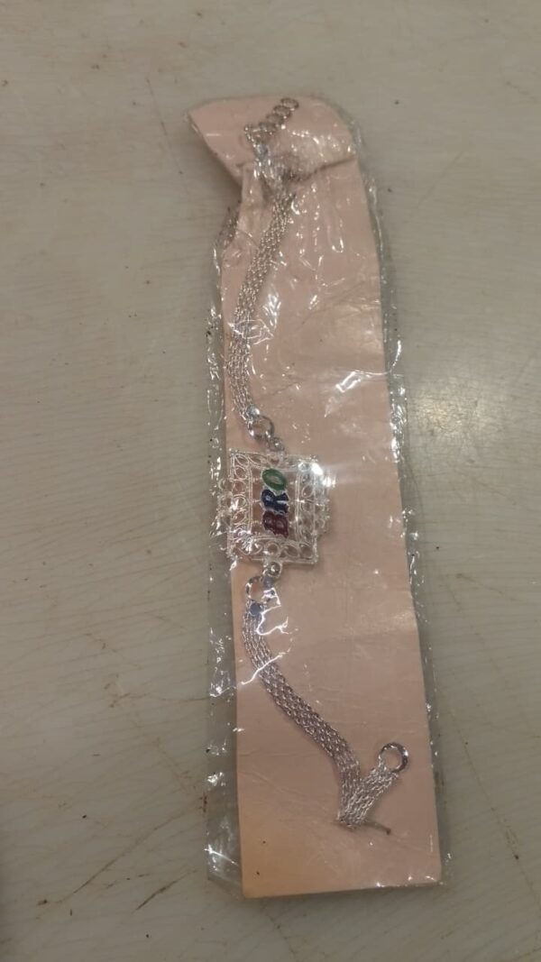 Silver Plated Rakhi For Brother