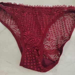 Maroon Colour Net Panty For Women Size 38