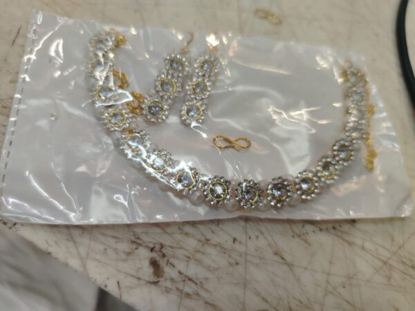 White Necklace Set For Women