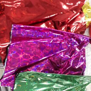 Gift Papers Yellow Pink Red Green Pack Of 4