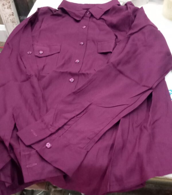 Womens Purple Colour Shirt Size M