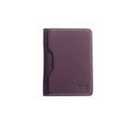 Waywen Leather Card Holder Dark Purple