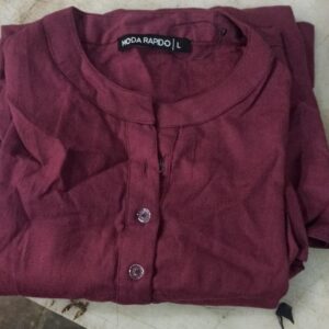 Maroon Colour Kurta For Women Size L