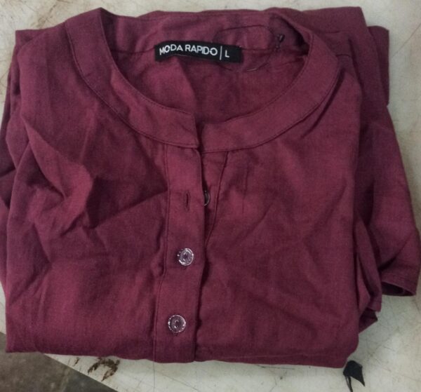 Maroon Colour Kurta For Women Size L
