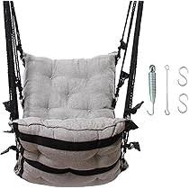 Fabutan Grande Swing Jhula For Adults Home Zula Home Adults Balcony Stylish With Free Hanging Material Jute Color Grey