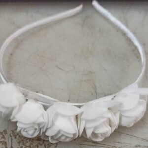 White Colour Hair Band For Girls