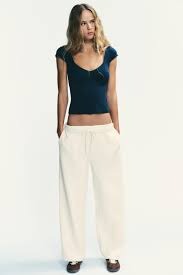 Zara Navy Blue Colour Tank Top For Women Size S