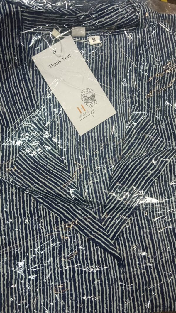 Women Dress Set Light Blue Color Size M