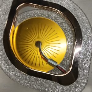 Lite Zone Led Wall Light With Crystal Design Teardrop Shape Gold And Black Sconce