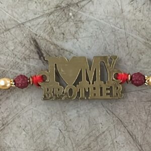 I Love My Brother Red Colour Rakhi