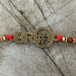 Bro On 1 Red Colour Rakhi