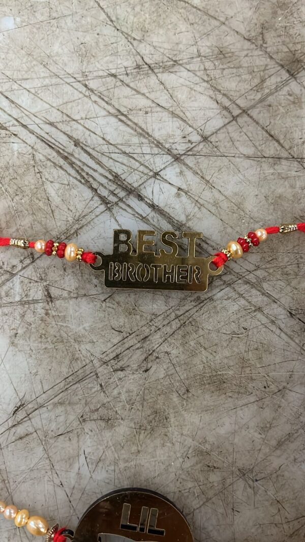 Best Brother Red Colour Rakhi