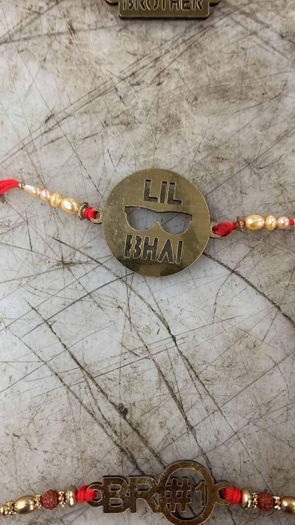 Stylish Lil Bhai Rakhi Red Colour