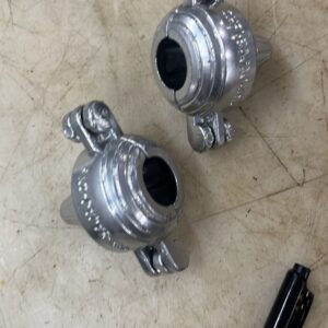 Aluminum Modak Mould Set Of 2 Pieces Silver Medium Size