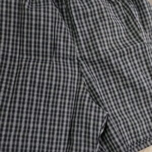 Color Black MenS Cotton Checkered Boxers Size Xl