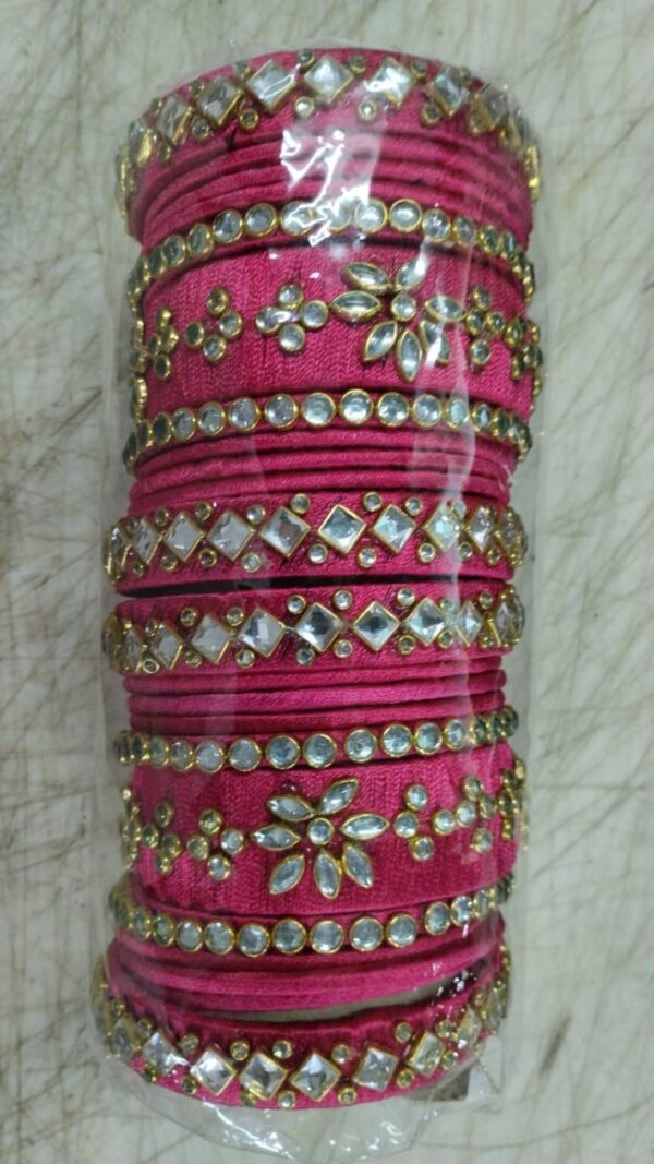 Elegant Trendy Thread Silk Bangle Set