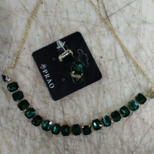 Paro Choker Set For Girls Elegance Looks Green Diamond For Women