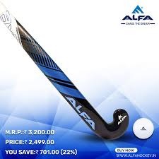 A L F A Limited Edition Composite Hockey Stick Scoop Bend 37 Inches